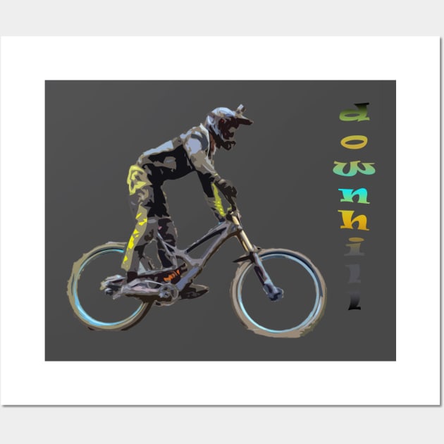 mtb downhill Wall Art by rickylabellevie